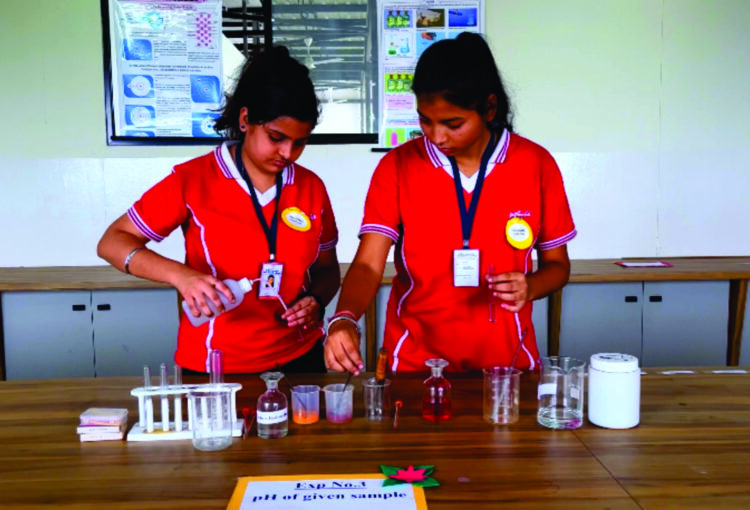 Science laboratory at MKH Sancheti Public School Nagpur