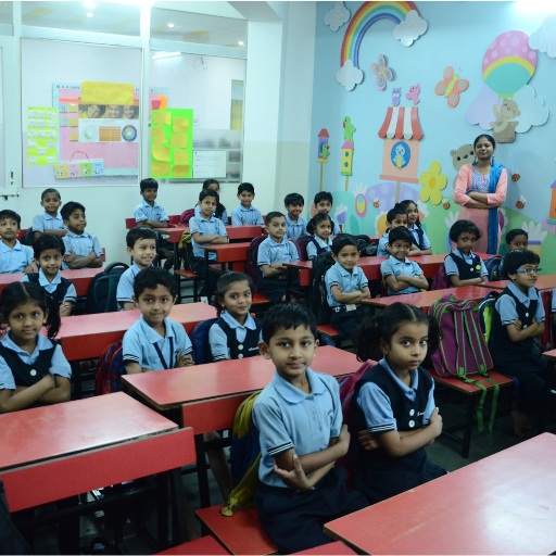 Primary and secondary school students at MKH Sancheti — Maharashtra state board school Nagpur Classes I to X