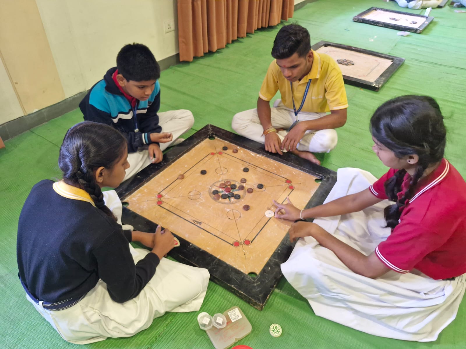 Carrom zone at MKH Sancheti Public School Nagpur